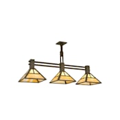 Meyda Tiffany 48" L "T" Mission 3 Light Island Chandelier Timeless Bronze