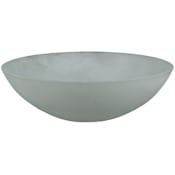Meyda Tiffany 9" W X 3" H Bowl Frosted Glass Replacement Shade Clear