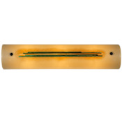 Meyda Tiffany 24" W Franco's Fused Glass Bath Bar Beige / Blue