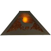 Meyda Tiffany Lone Deer 13" Tall Lamp Shade Timeless Bronze