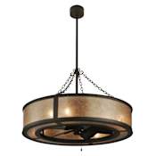 Meyda Tiffany Smythe Craftsman 45" Wide 5 Blade Indoor / Outdoor Ceiling Fan - Oil Rubbed Bronze Finish Oil Rubbed Bronze