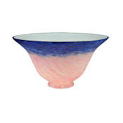 Meyda Tiffany Pate-De-Verre 3.5" Tall Lamp Shade Pink / Blue