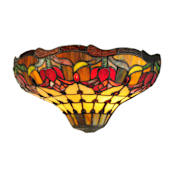 Meyda Tiffany Colonial Tulip 2 Light 7" Tall Wall Sconce Tulip