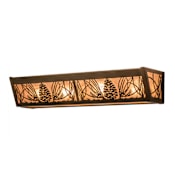 Meyda Tiffany 4 Light 5" Tall Wall Sconce Antique Copper