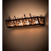 Meyda Tiffany Tall Pines 24" Wide Vanity Light Antique Copper