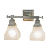 Meyda Tiffany Bungalow 2 Light 10" Tall Wall Sconce Brushed Nickel