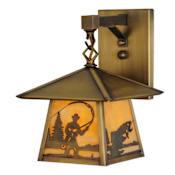Meyda Tiffany Stillwater 11" Tall Wall Sconce Antique Brass