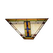 Meyda Tiffany Nevada 2 Light 14.5" Wide Hand-Crafted Wall Sconce with Stained Glass Multi- Colored