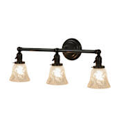 Meyda Tiffany Revival 3 Light 10" Tall Wall Sconce Craftsman Brown