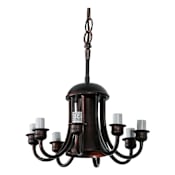 Meyda Tiffany Mahogany Bronze 8 Light 8-1/2" Wide Chandelier N/A