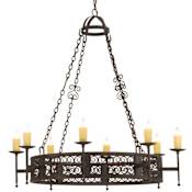 Meyda Tiffany Toscano 8 Light 50" Wide Taper Candle Style Chandelier Custom