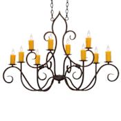 Meyda Tiffany Clifton 10 Light 28" Wide Taper Candle Style Chandelier Custom