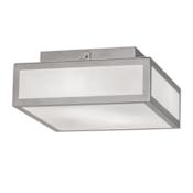 Meyda Tiffany Quadrato 2 Light 17" Wide Semi-Flush Square Ceiling Fixture Chrome