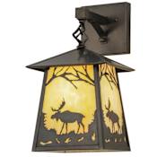 Meyda Tiffany Stillwater 15" Tall Wall Sconce Craftsman Brown
