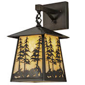 Meyda Tiffany Stillwater 15" Tall Wall Sconce Craftsman Brown