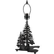 Meyda Tiffany Tall Pines 14" Tall Lamp Base Oil Rubbed Bronze
