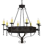 Meyda Tiffany Lorenzo 8 Light 42" Wide Taper Candle Style Chandelier N/A