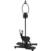 Meyda Tiffany Lone Deer 14" Tall Lamp Base Oil Rubbed Bronze