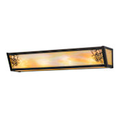 Meyda Tiffany Winter Pine 26" Wide Bath Bar Timeless Bronze