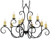 Meyda Tiffany Clifton 10 Light 26" Wide Taper Candle Style Chandelier N/A
