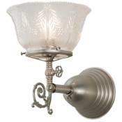 Meyda Tiffany Revival 10" Tall Wall Sconce Brushed Nickel