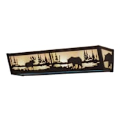 Meyda Tiffany Moose 24" Wide Bath Bar Oil Rubbed Bronze