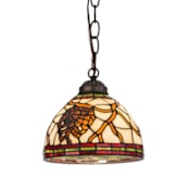Meyda Tiffany Pinecone 8" Wide Mini Pendant Mahogany Bronze