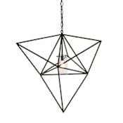 Meyda Tiffany Geometric 29" Wide Pendant French Bronzed