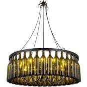 Meyda Tiffany Tuscan Vineyard 12 Light 38" Wide Ring Chandelier N/A