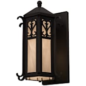 Meyda Tiffany Caprice 16" Tall Wall Sconce Wrought Iron