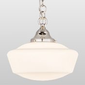 Meyda Tiffany Revival 12" Wide Pendant Polished Nickel