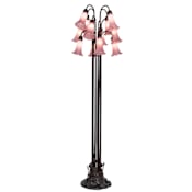 Meyda Tiffany 12 Light 63" Tall Tree Floor Lamp Mahogany Bronze
