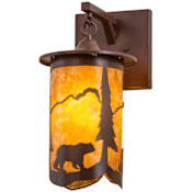 Meyda Tiffany Fulton 16" Tall Wall Sconce Rust