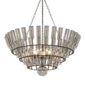 Meyda Tiffany Tuscan Vineyard 5 Light 56" Wide Chandelier Antique Copper / Verdigris
