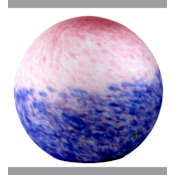 Meyda Tiffany Pate-De-Verre 5.25" Tall Lamp Shade Pink / Blue