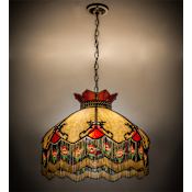 Meyda Tiffany Isabella 3 Light 20" Wide Pendant Antique Brass