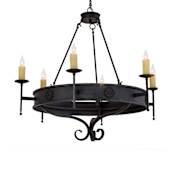 Meyda Tiffany Lorenzo 6 Light 48" Wide Taper Candle Style Chandelier N/A