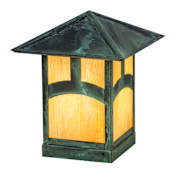 Meyda Tiffany Seneca 11" Tall Pier Mount Post Light Verdigris