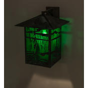 Meyda Tiffany Lighthouse 22" Tall Wall Sconce Verdigris