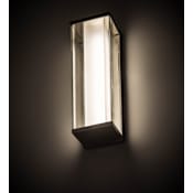 Meyda Tiffany Quadrato 14" Tall LED Wall Sconce Polished Nickel