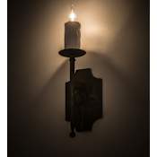 Meyda Tiffany Toscano 15" Tall Wall Sconce with Faux Candle Smoke