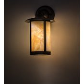 Meyda Tiffany Fulton Prime 14" Tall Wall Sconce Craftsman Brown