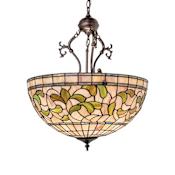 Meyda Tiffany Tiffany Turning Leaf 3 Light 20" Wide Pendant Mahogany Bronze