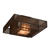 Meyda Tiffany Umador 4 Light 51" Wide Semi-Flush Square Ceiling Fixture Gilded Tobacco