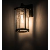 Meyda Tiffany Fulton Prime 13" Tall Wall Sconce with Cylinder Shade Craftsman Brown