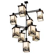Meyda Tiffany Hyde Park 9 Light 48" Wide Chandelier Oil Rubbed Bronze