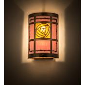 Meyda Tiffany Bungalow 2 Light 12" Tall Wall Sconce Antique Copper / Birchwood