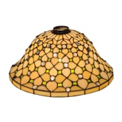 Meyda Tiffany Diamond and Jewel 6.5" Tall Lamp Shade Mahogany Bronze