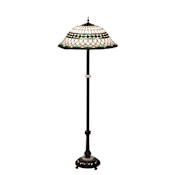 Meyda Tiffany Tiffany Roman 3 Light 62" Tall Buffet Floor Lamp Mahogany Bronze