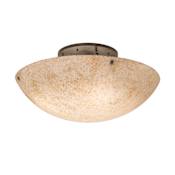 Meyda Tiffany Artesia 8 Light 48" Wide Semi-Flush Bowl Ceiling Fixture - Bronze Finish Bronze